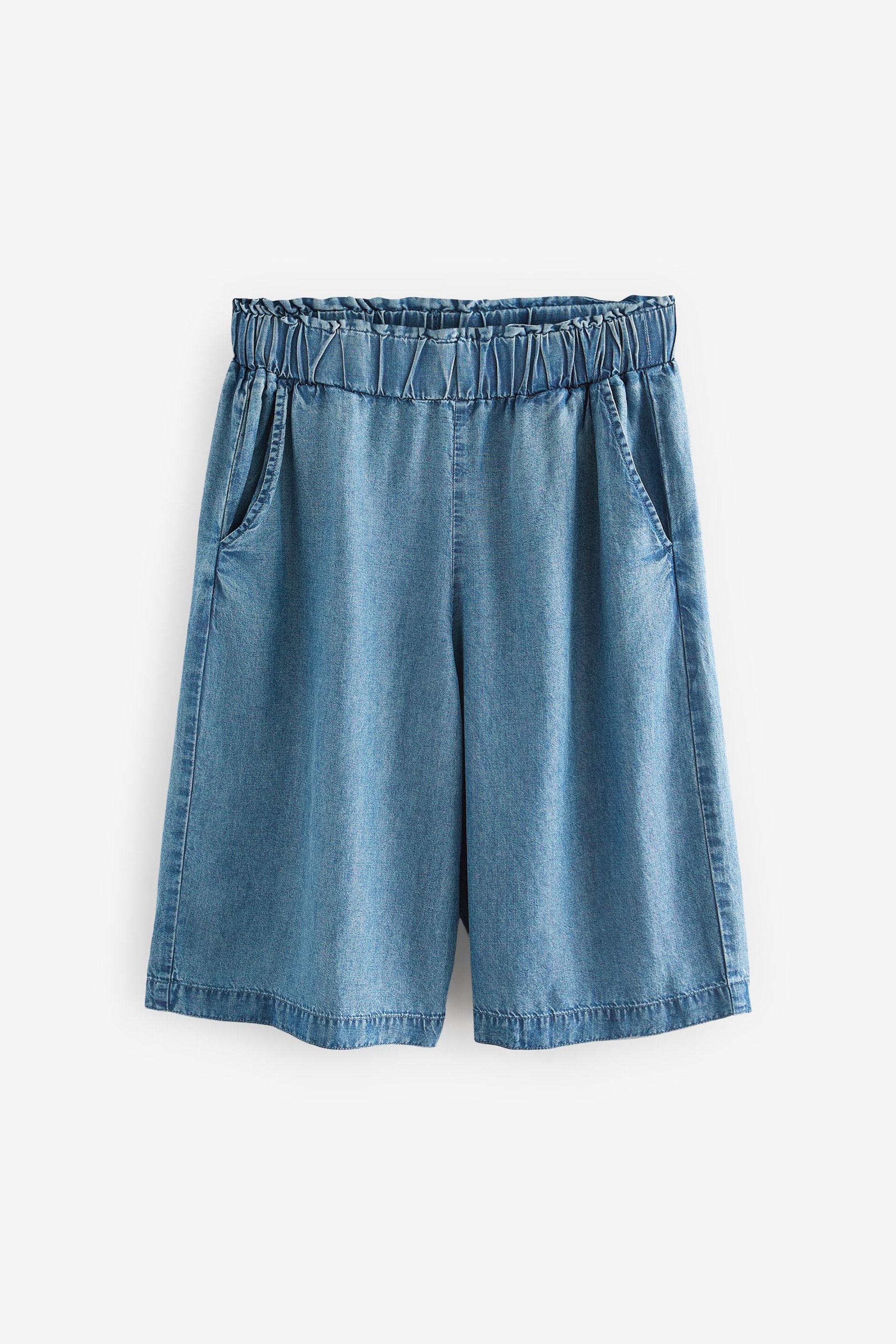 Blue TENCEL™ Denim Bermuda Shorts - Image 6 of 7