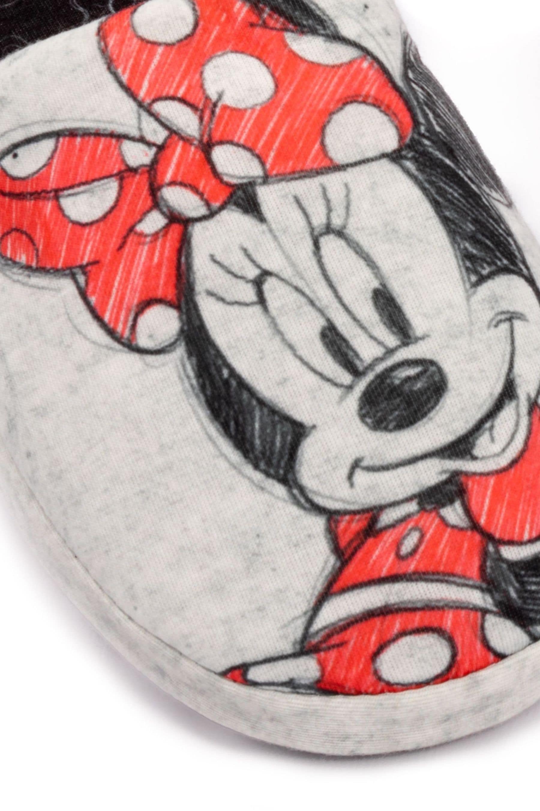 Buy Vanilla Underground Grey Minnie Mouse Womens Mule Slippers from Next Luxembourg