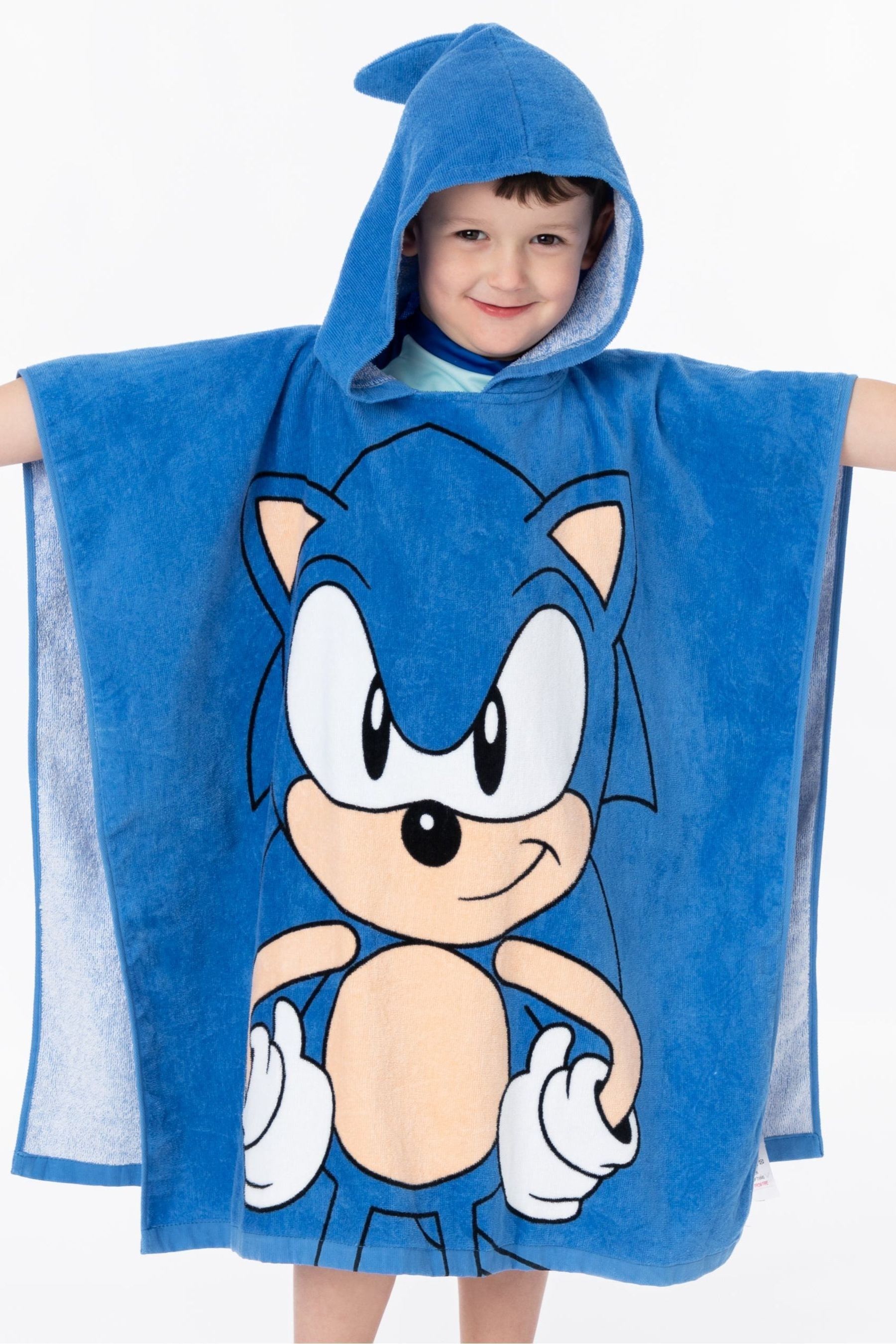 Buy Vanilla Underground Blue Sonic Towel 100 Cotton Poncho from the Next UK online shop