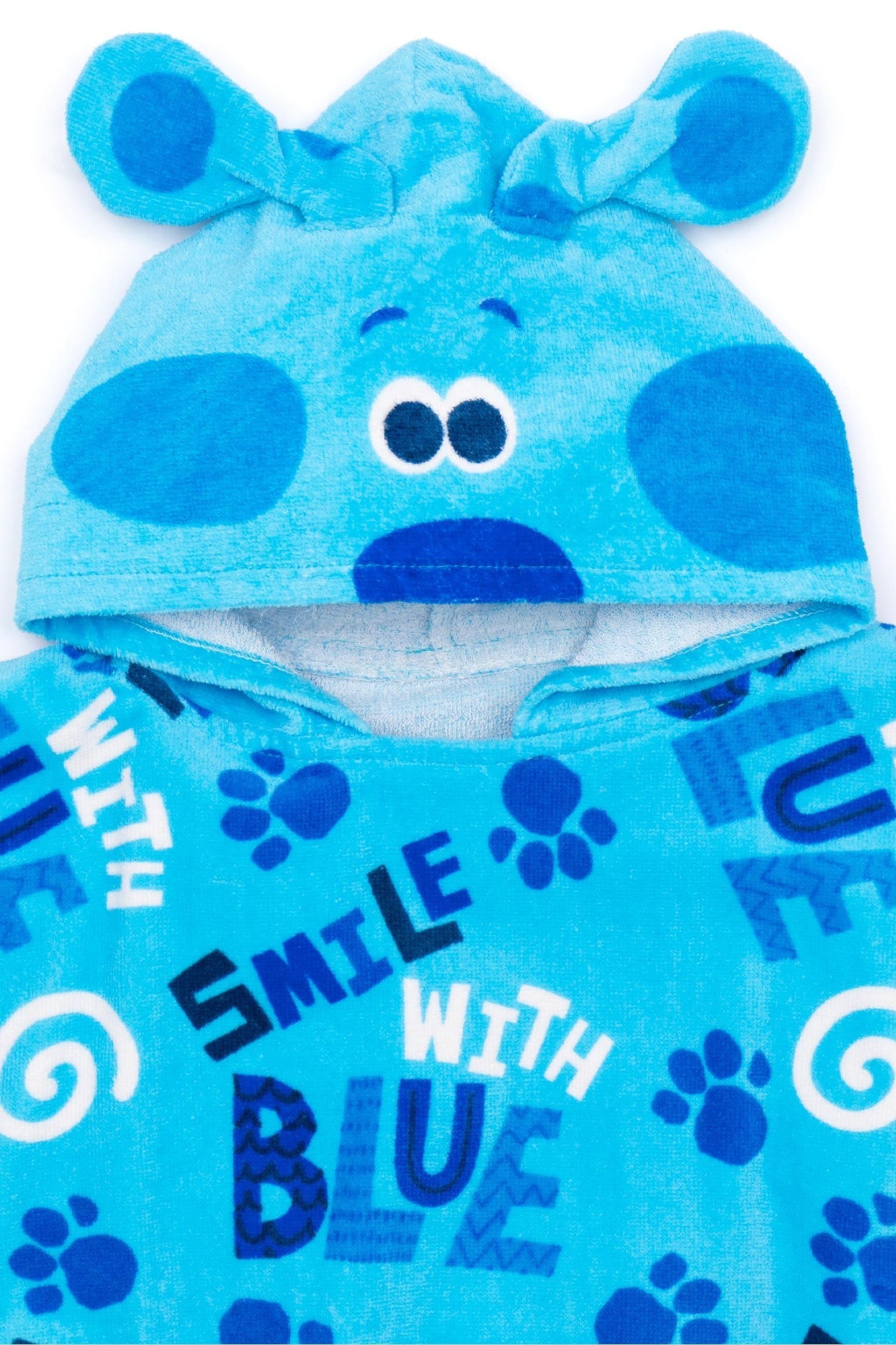 Vanilla Underground Blue Kids Clues Character Towel Poncho - Image 2 of 5
