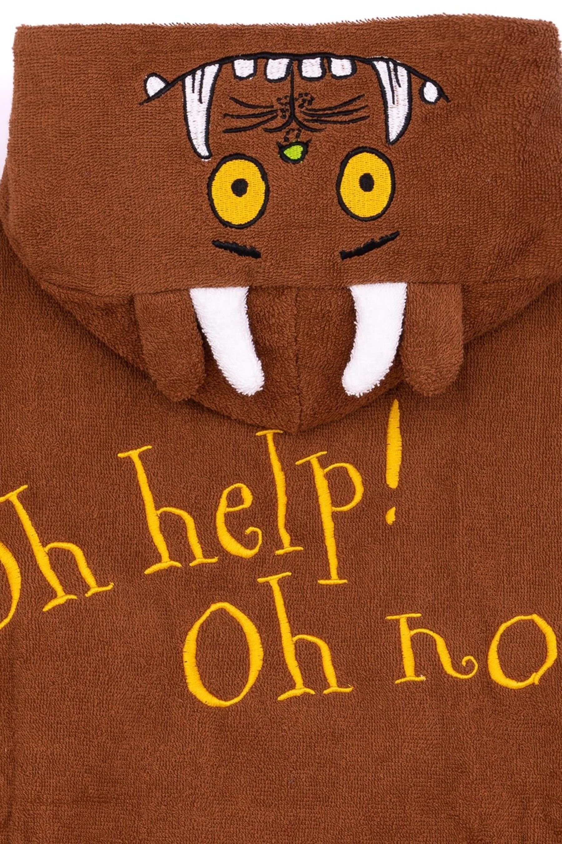 Buy Vanilla Underground Brown Gruffalo Kids Character Towel Poncho from Next Ireland