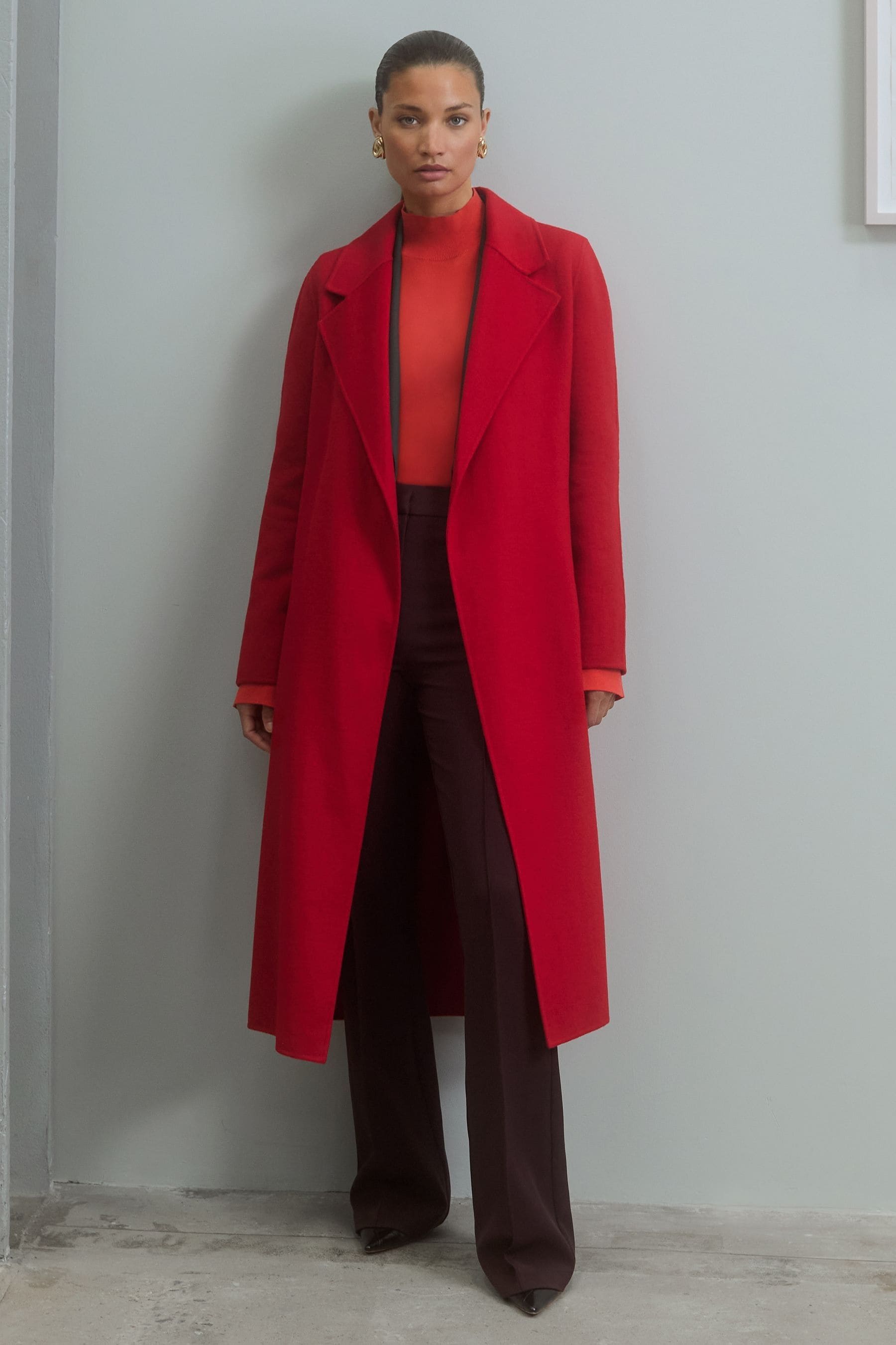 Reiss vincent wool belted overcoat new arrivals