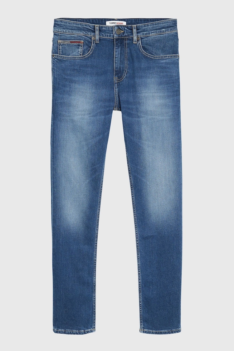 Tommy Jeans Blue Slim Tapered Fit Faded Jeans - Image 4 of 4