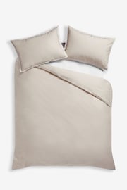 Natural Fringed Edge 100% Cotton Duvet Cover and Pillowcase Set - Image 5 of 5