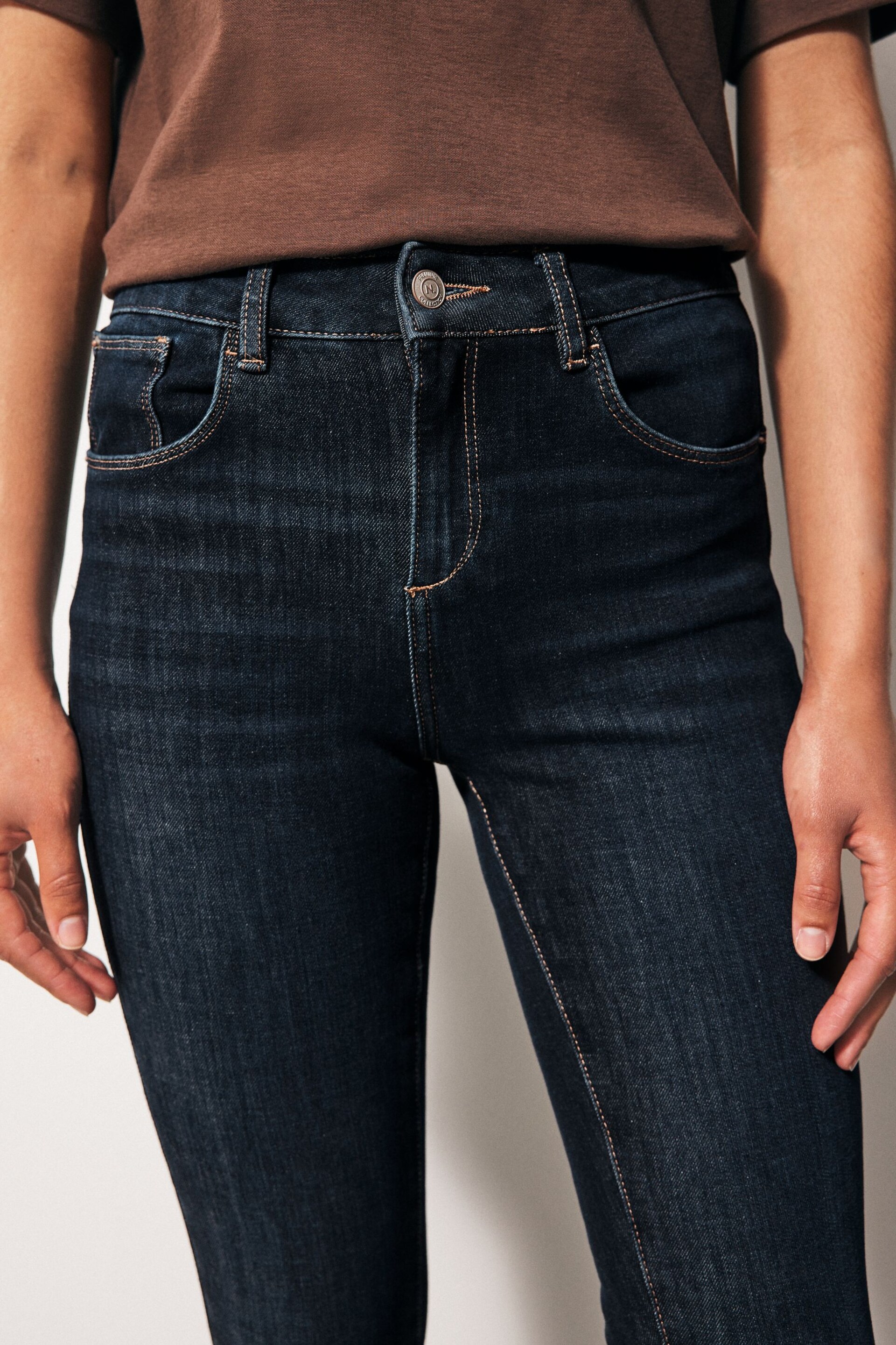 Dark Blue Skinny 360° Stretch Jeans - Image 3 of 6