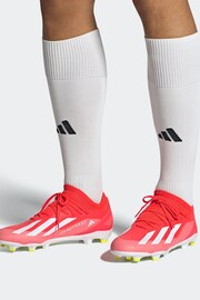 adidas Red/White Football X Crazyfast League Firm Ground Adult Boots - Image 12 of 12