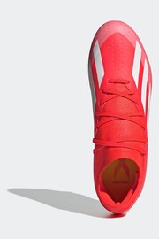 adidas Red/White Football X Crazyfast League Firm Ground Adult Boots - Image 7 of 12
