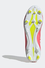 adidas Red/White Football X Crazyfast League Firm Ground Adult Boots - Image 8 of 12