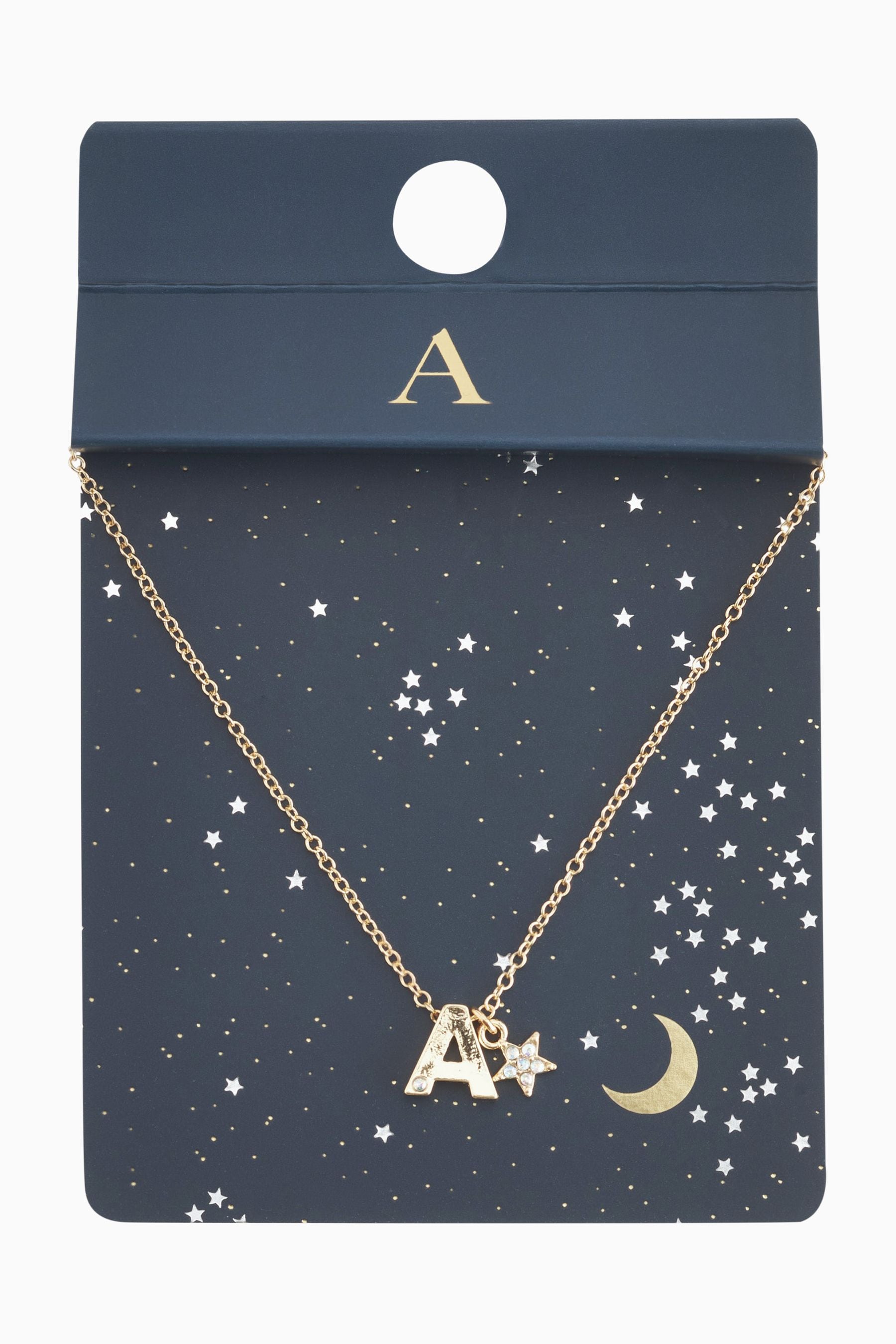 Star initial necklace online