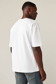 White Relaxed Fit Heavy weight T-Shirts 3 Pack - Image 3 of 8