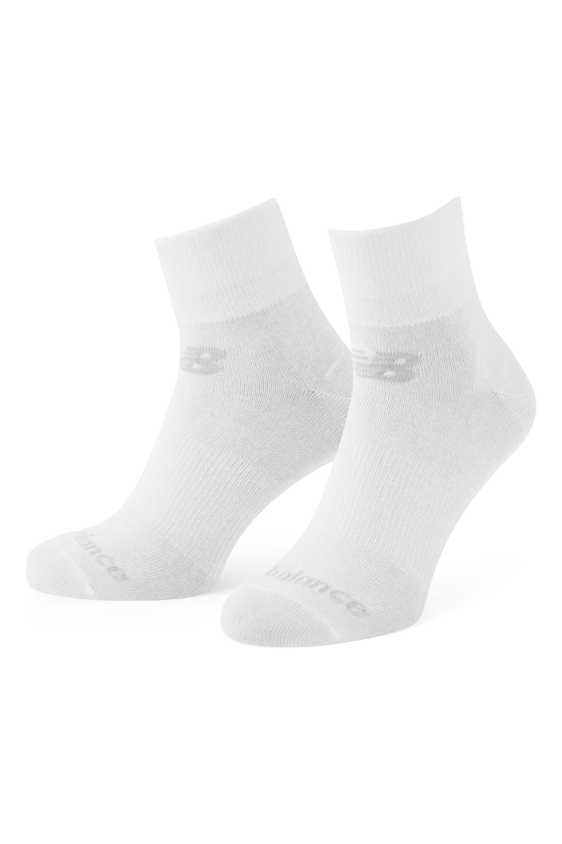 New Balance White Multipack Ankle Flat Socks - Image 2 of 3