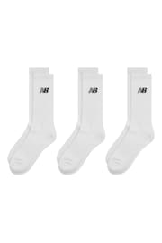 New Balance White Everyday Crew Socks - Image 1 of 3