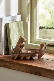 Brown Bertie In A Boat Ornament - Image 1 of 4