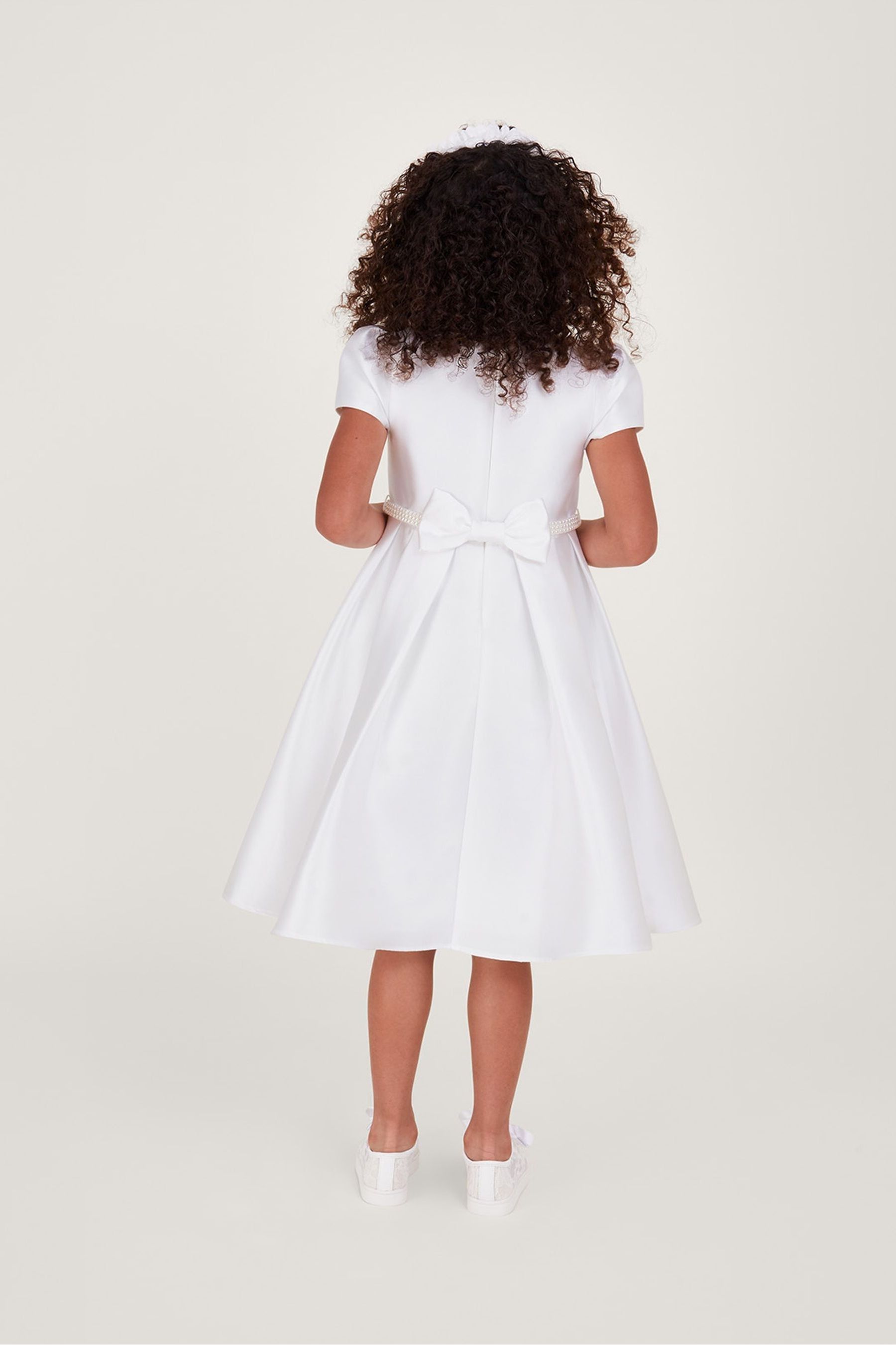 Buy Monsoon Natural Pearl Belt Henrietta Duchess Dress from Next United Arab Emirates