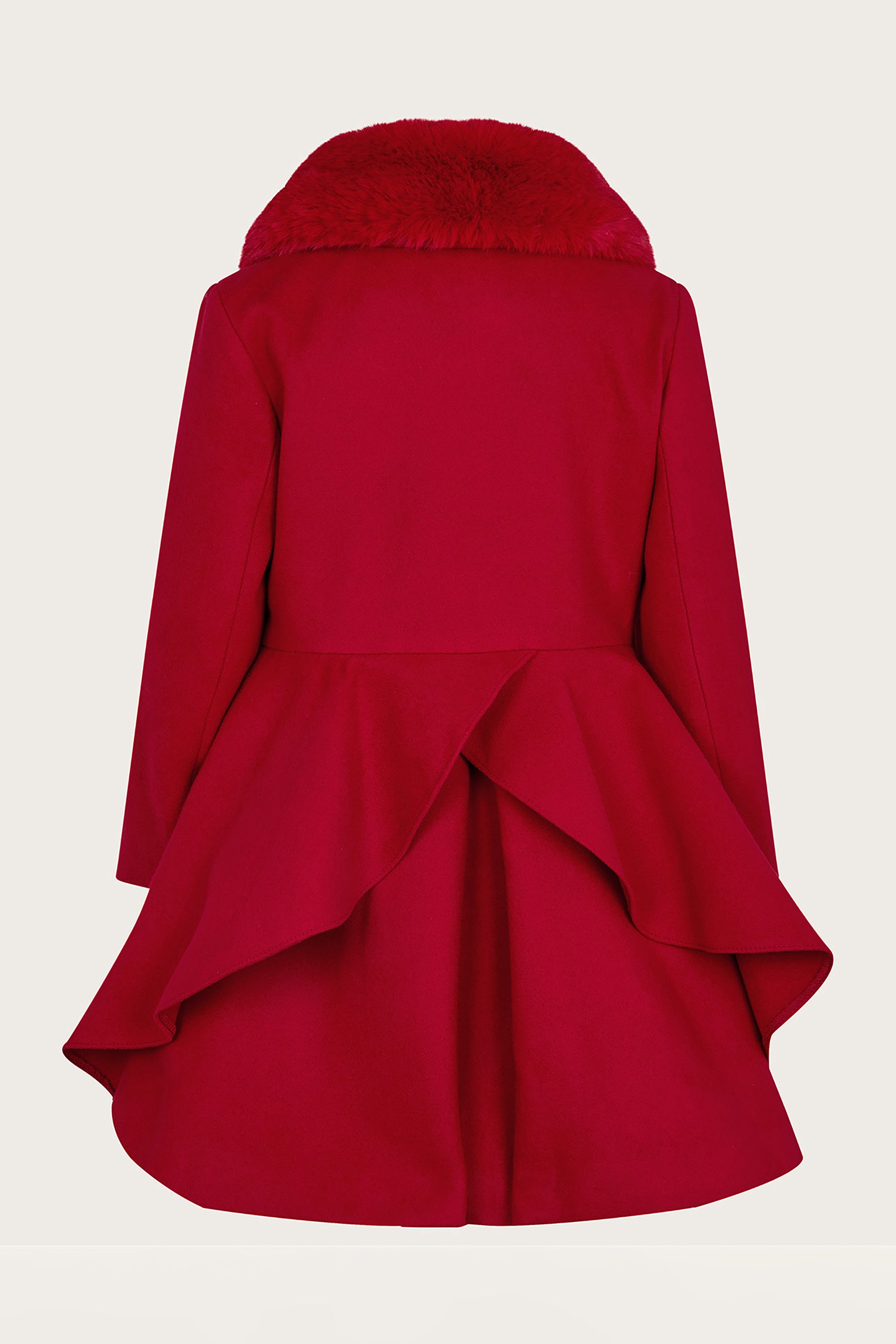 Buy Monsoon Red Skirted Twirl Smart Coat from Next Luxembourg