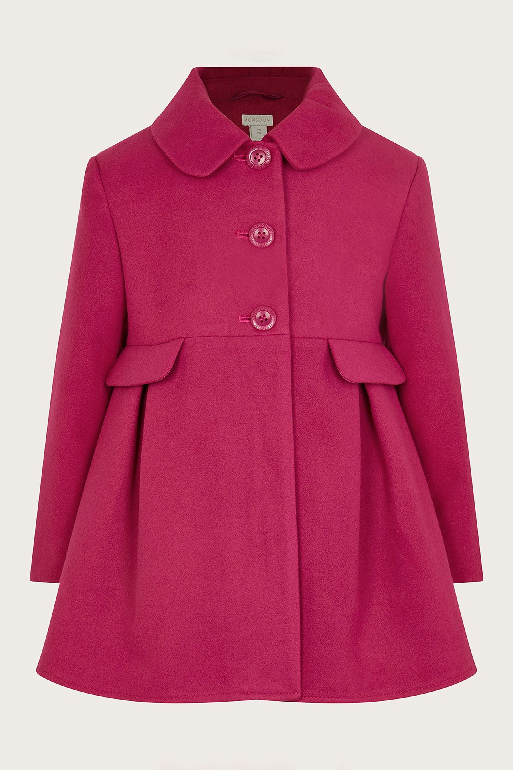 Buy Monsoon Pink Skirted Coat from Next Denmark