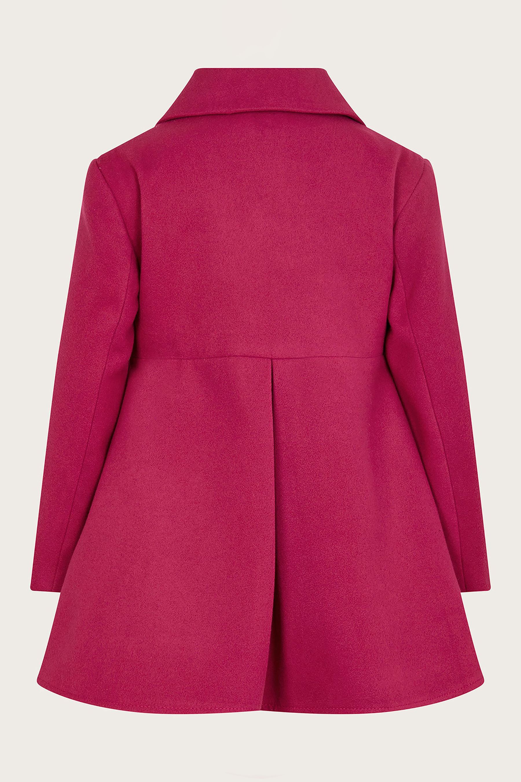 Pink skirted coat sales