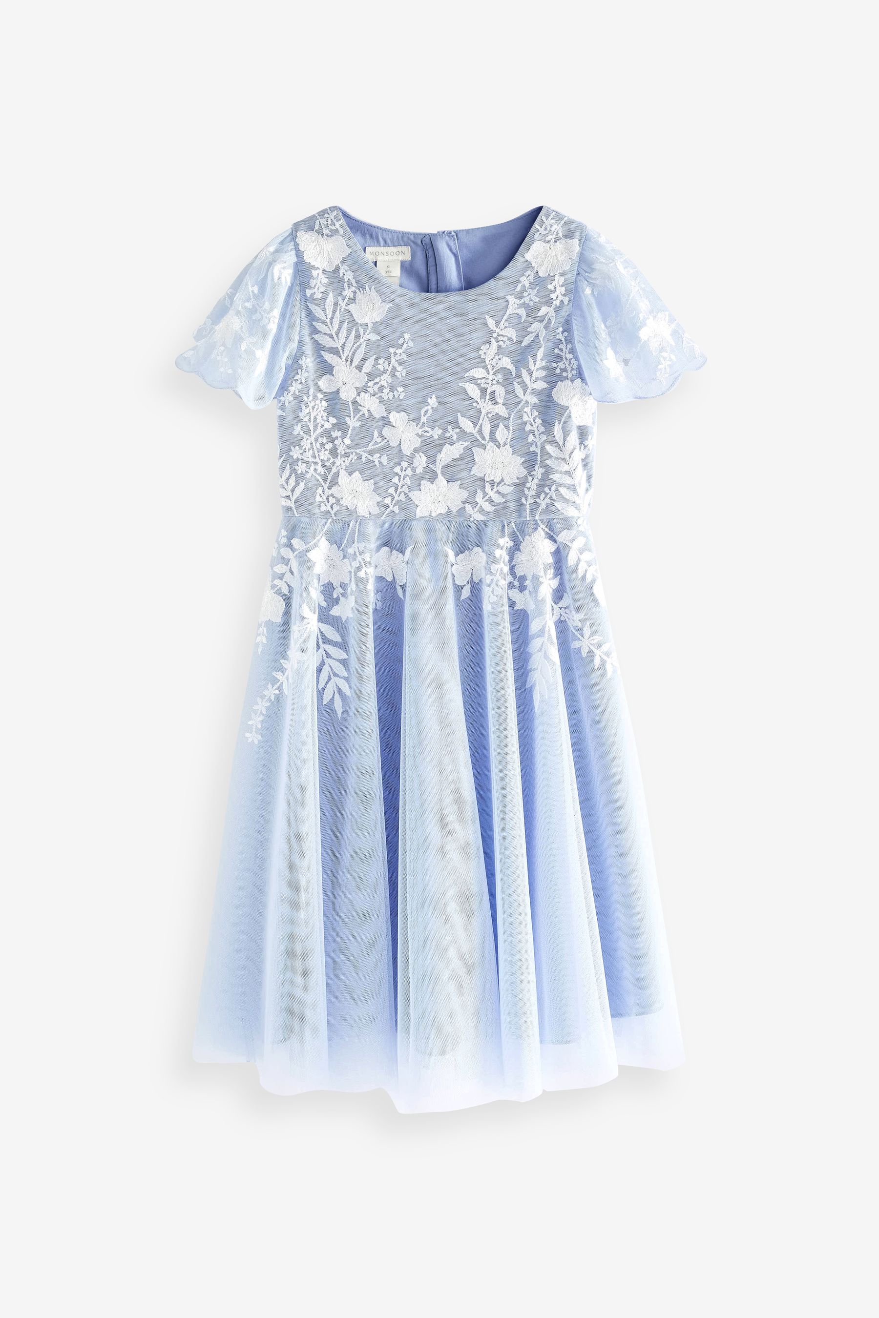 Buy Monsoon Emmy Embroidered Tulle Party Dress from Next Luxembourg