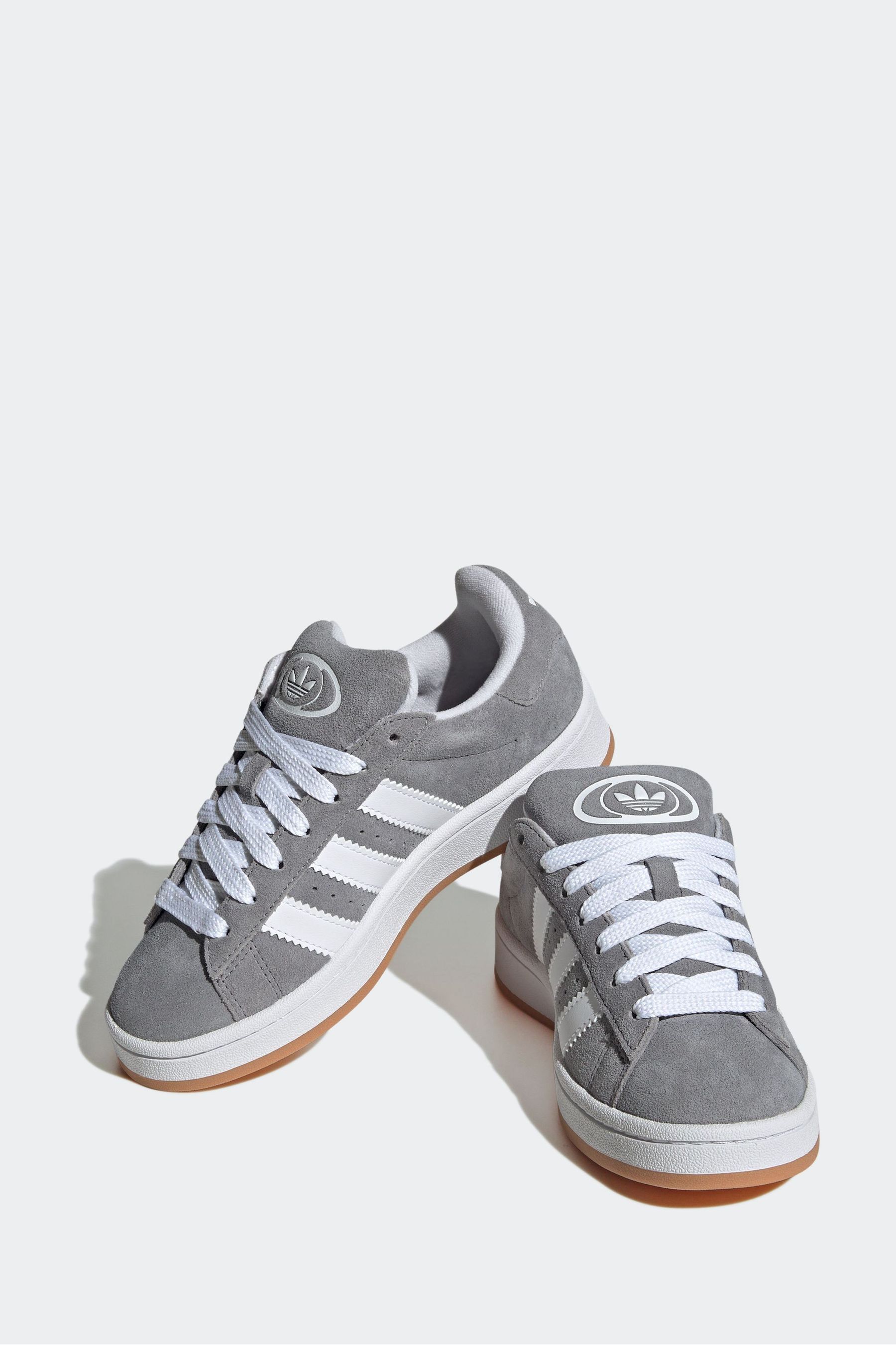 Buy adidas Originals Grey White Campus 00s Trainers from Next Luxembourg