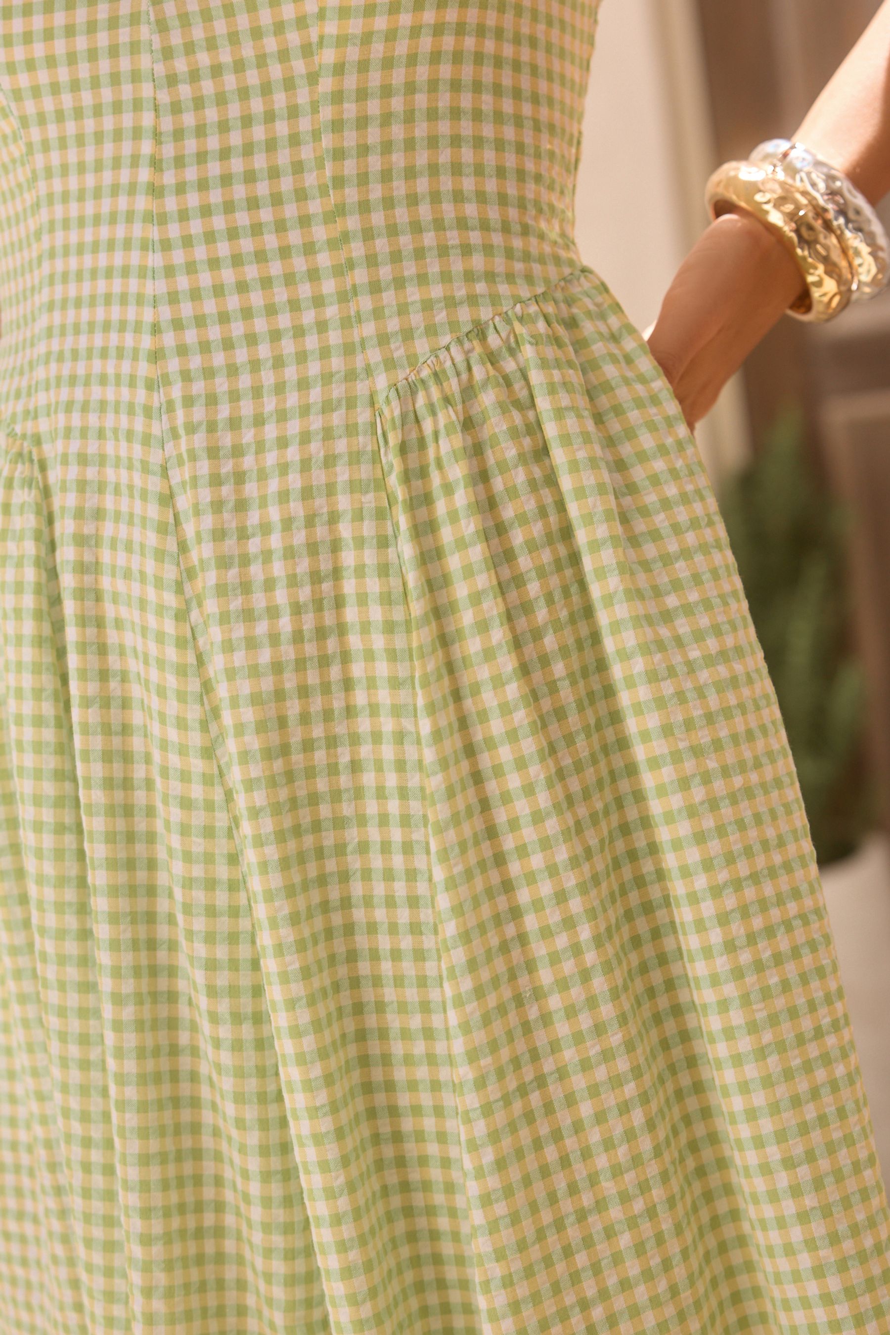 Next yellow gingham dress online