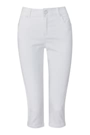 Joe Browns White Essentials Stretch Capri Trousers - Image 3 of 3