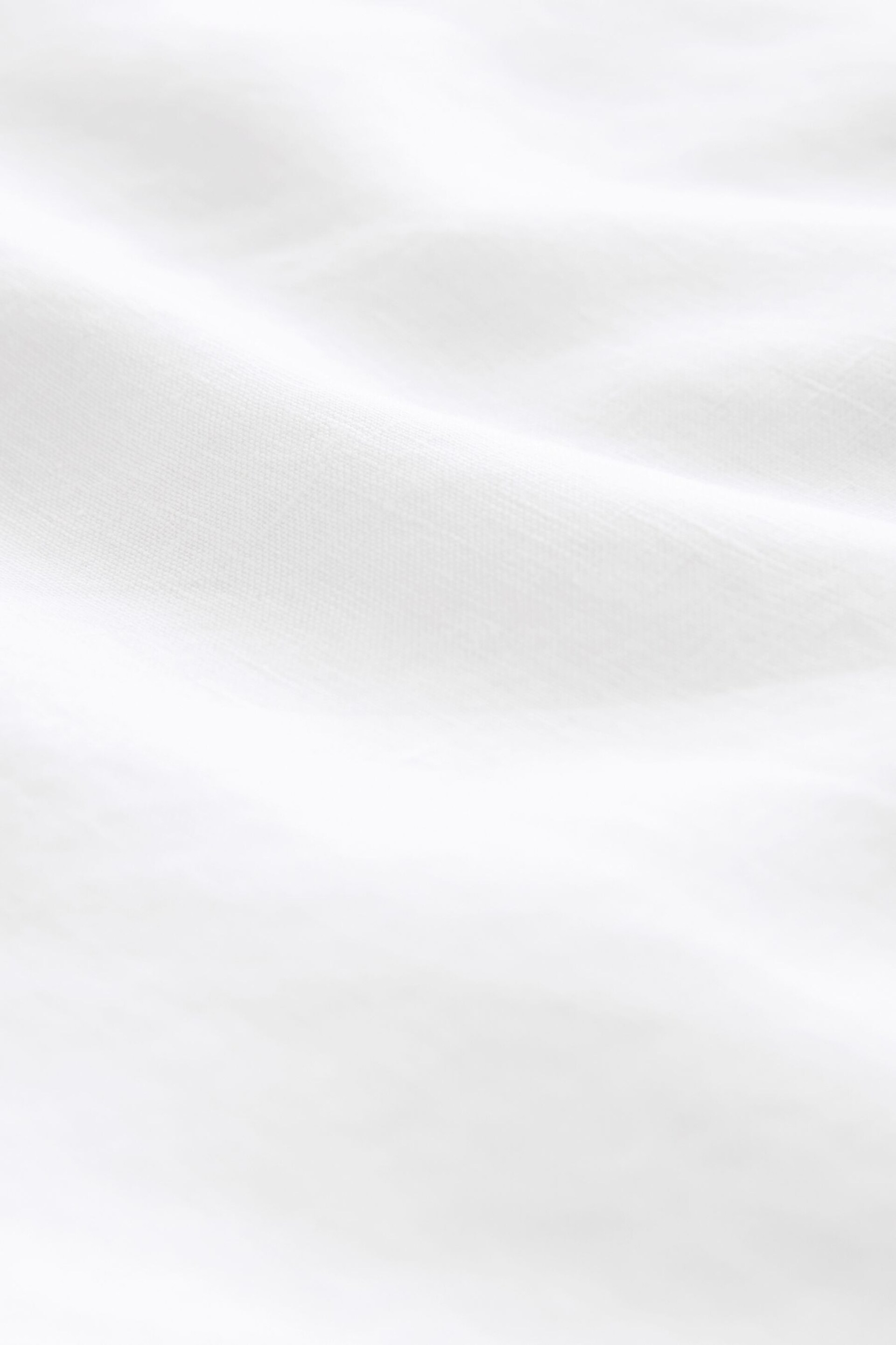 White Premium 100% Linen Midi Skirt - Image 8 of 11