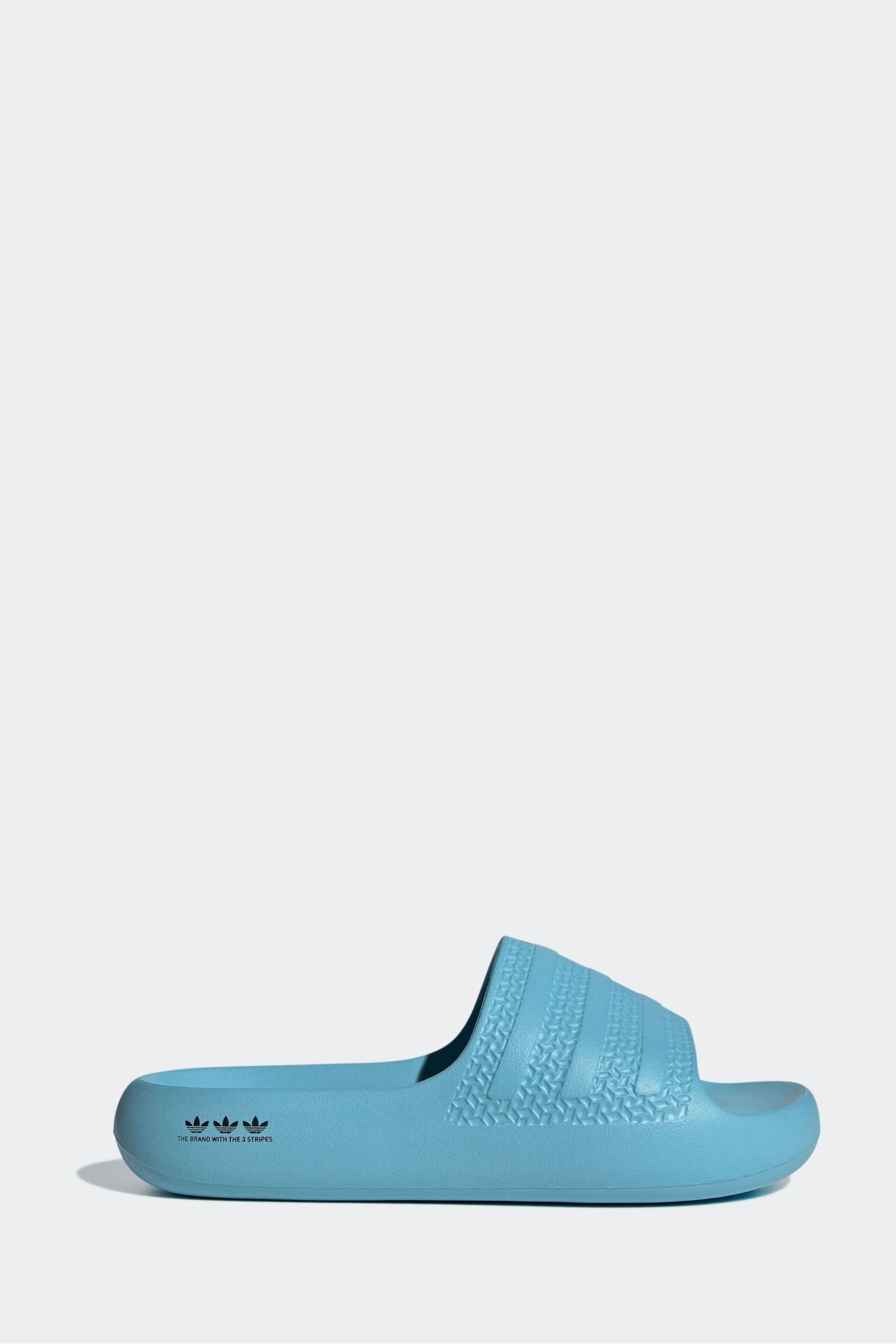 adidas Blue Adilette Ayoon Sandals - Image 1 of 8