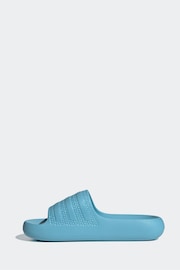 adidas Blue Adilette Ayoon Sandals - Image 2 of 8