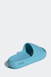 adidas Blue Adilette Ayoon Sandals - Image 4 of 8