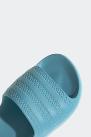 adidas Blue Adilette Ayoon Sandals - Image 7 of 8