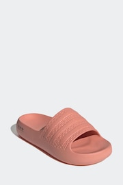 adidas Red Adilette Ayoon Sandals - Image 3 of 8