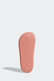 adidas Red Adilette Ayoon Sandals - Image 6 of 8