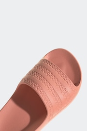 adidas Red Adilette Ayoon Sandals - Image 7 of 8
