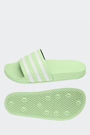adidas Originals Green Adilette Slides - Image 2 of 3