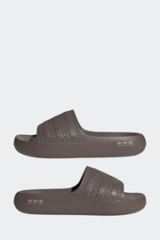 adidas Originals Adilette Ayoon Brown Slides - Image 5 of 9