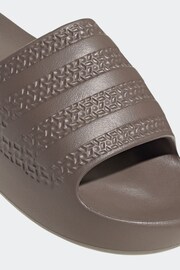 adidas Originals Adilette Ayoon Brown Slides - Image 8 of 9