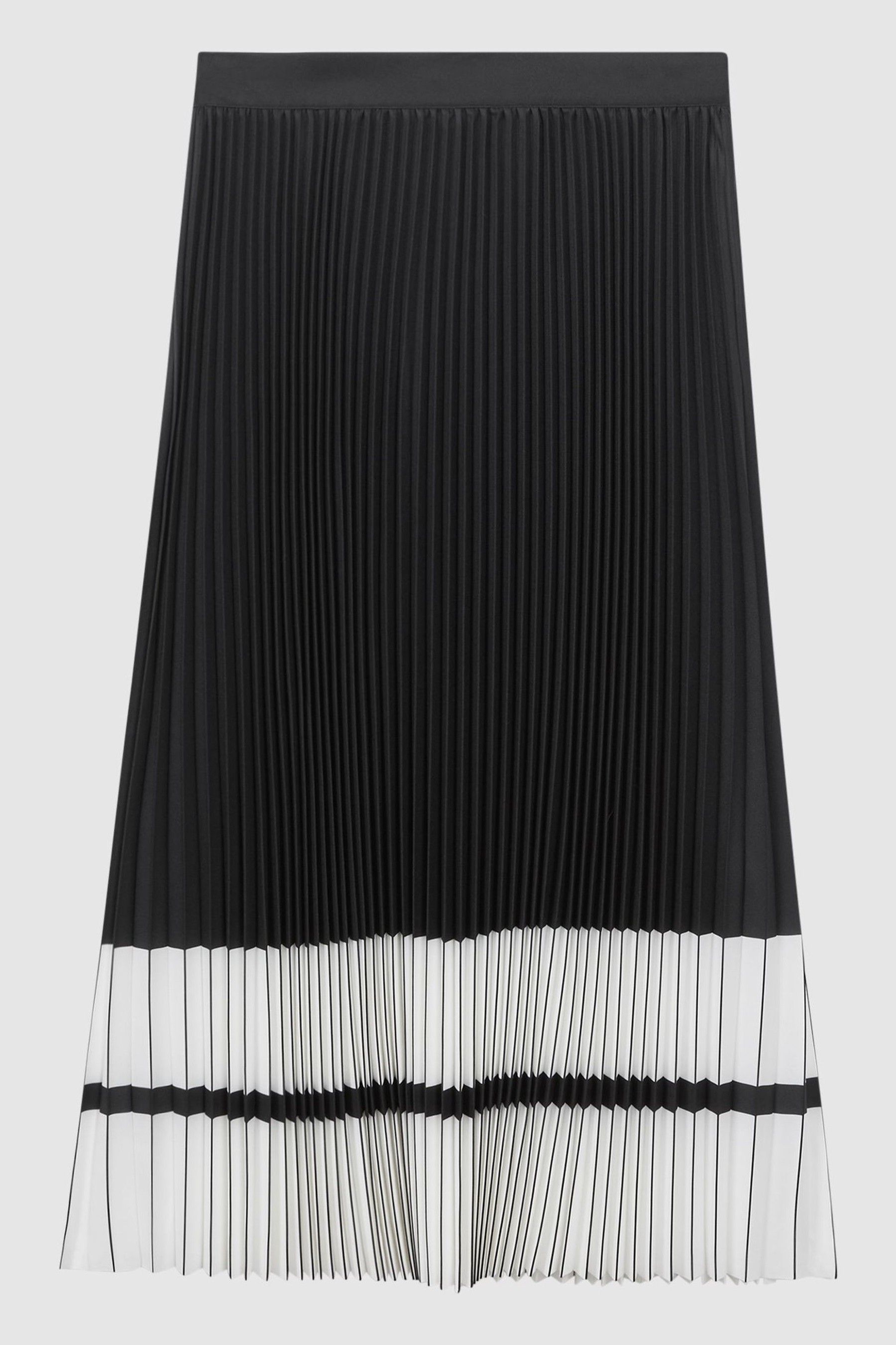 Gold pleated skirt reiss top