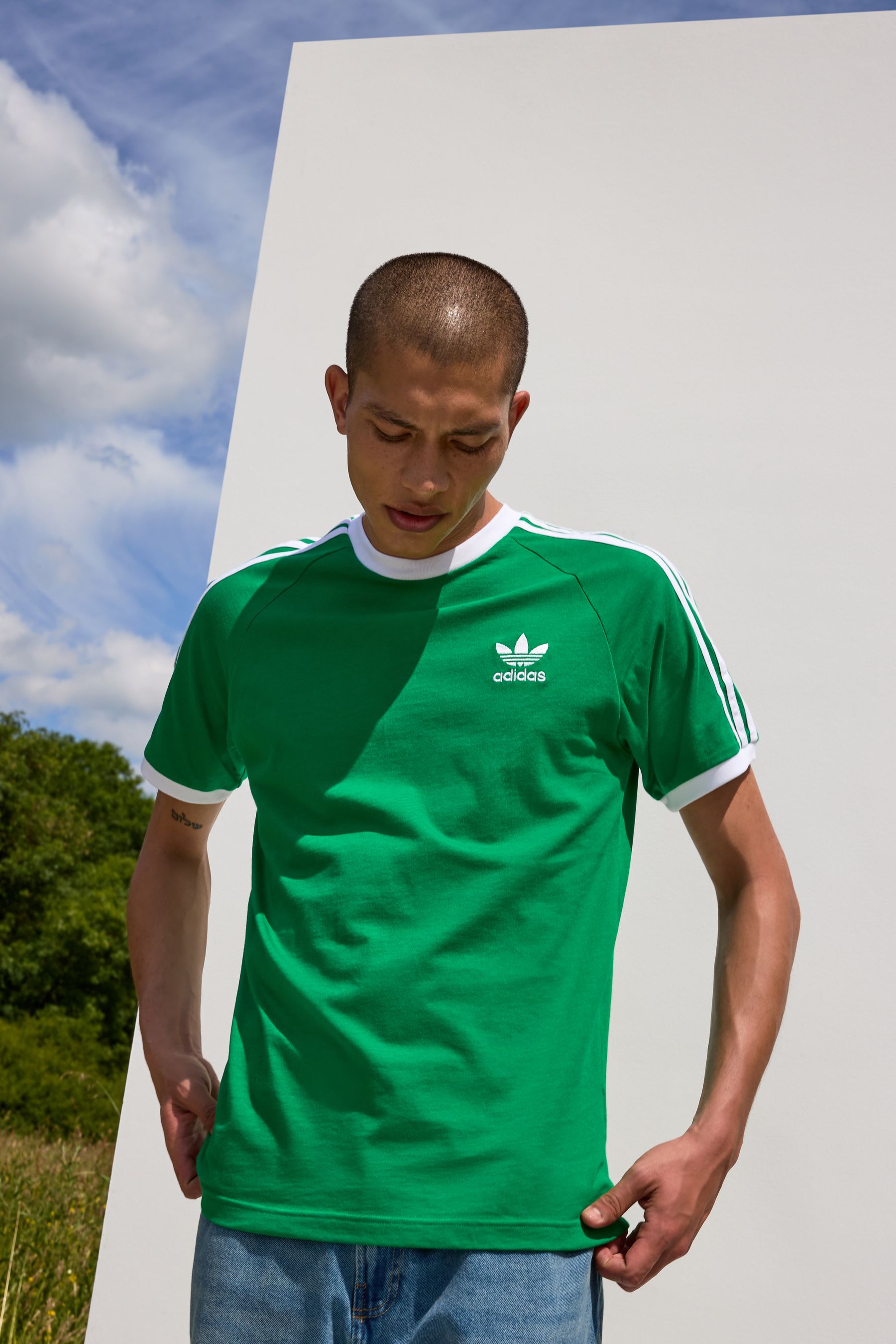 Light green adidas t shirt outlet