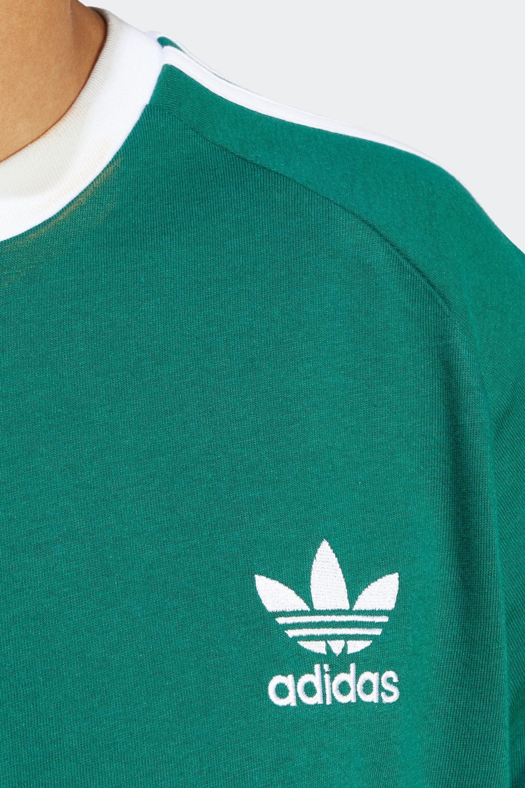 Buy adidas Pecock Green Adicolor Classics 3 Stripes 100 Cotton T Shirt from the Next UK online shop