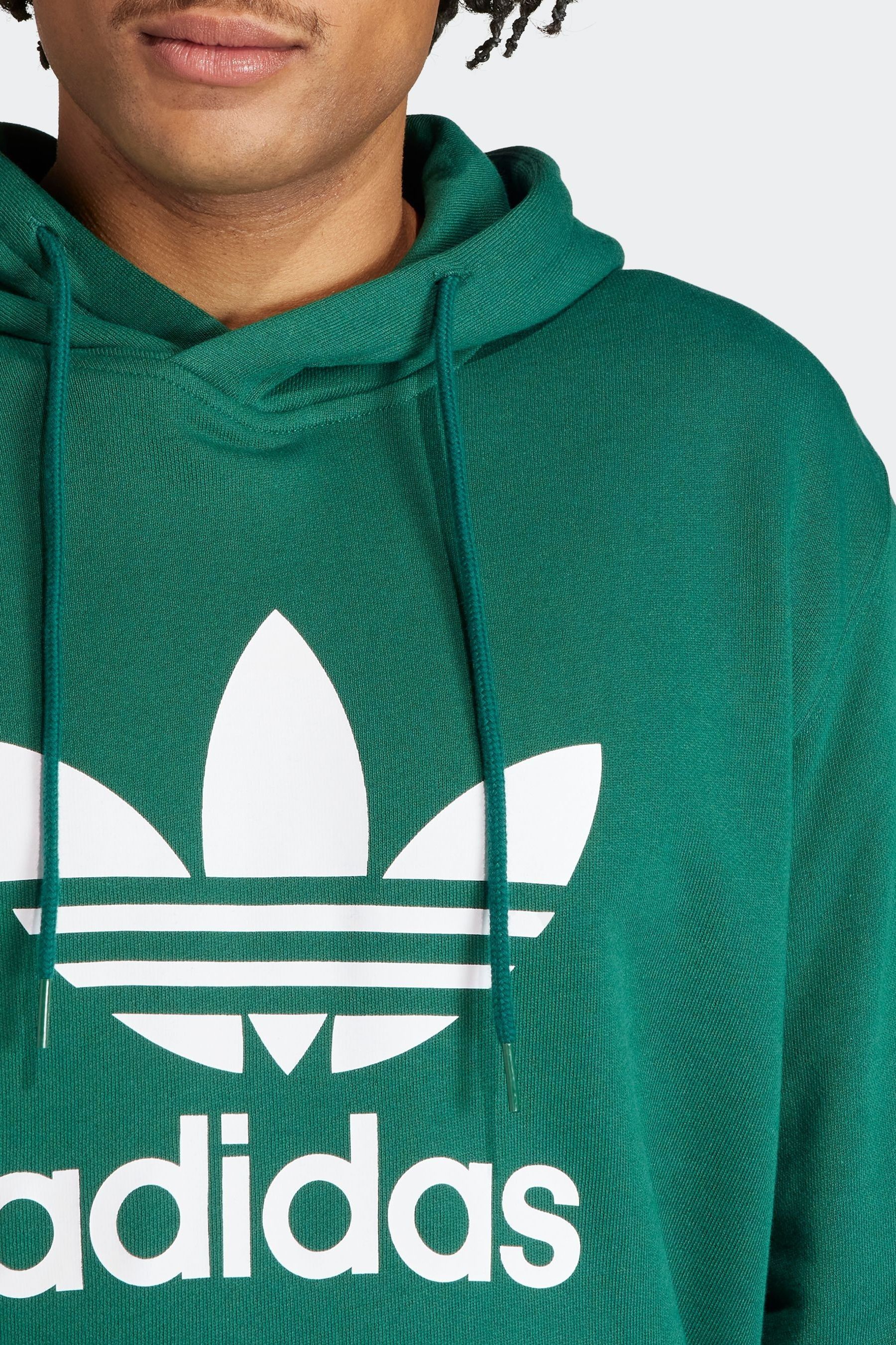 Buy adidas Originals Green 100 Cotton Adicolor Classics Trefoil Hoodie from the Next UK online shop