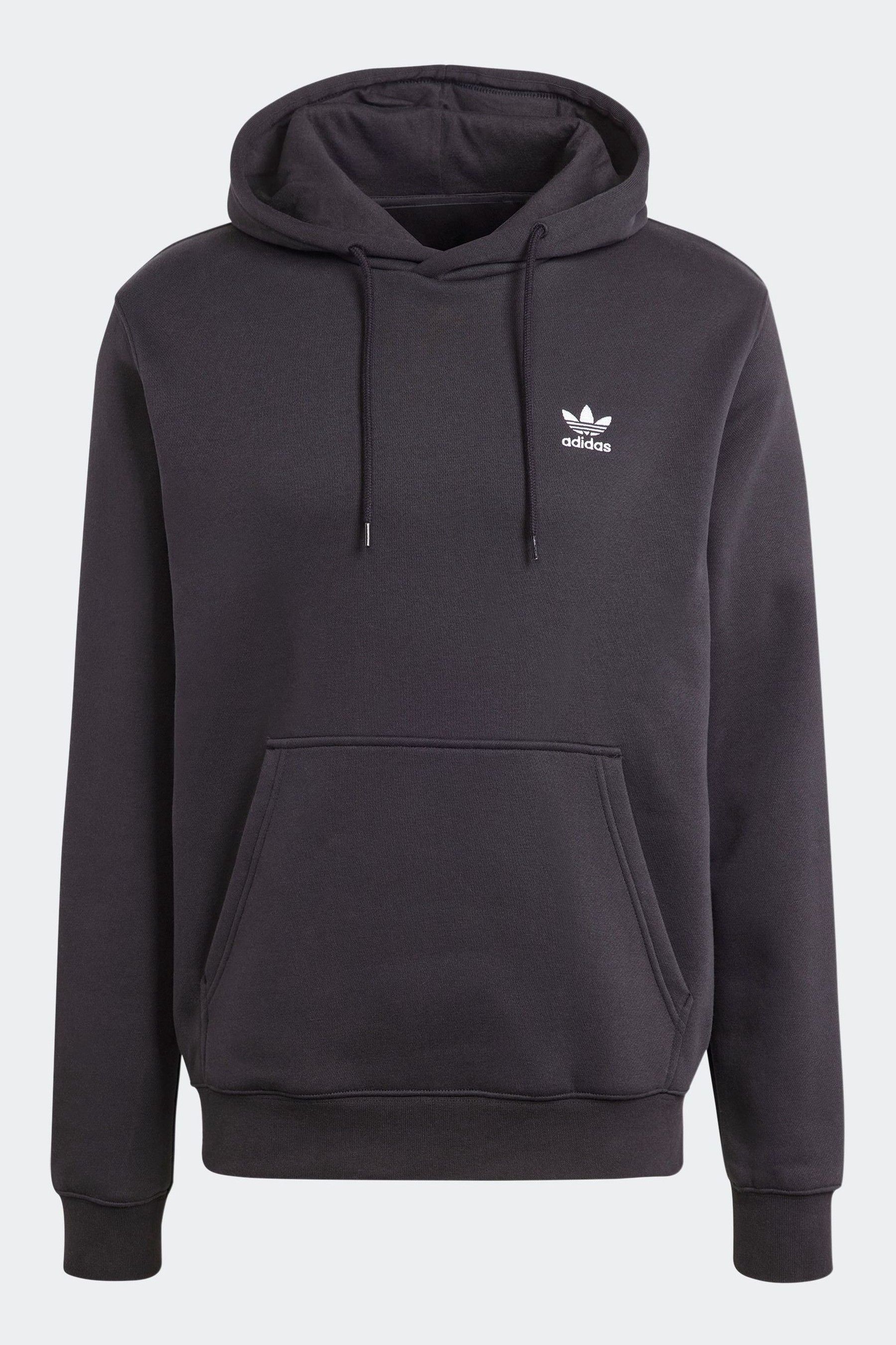 Adidas originals essentials hoodie in black deals