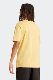 adidas Originals Yellow Trefoil Essentials T-Shirt - Image 3 of 7