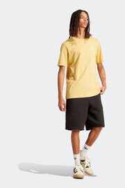 adidas Originals Yellow Trefoil Essentials T-Shirt - Image 4 of 7