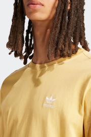 adidas Originals Yellow Trefoil Essentials T-Shirt - Image 6 of 7