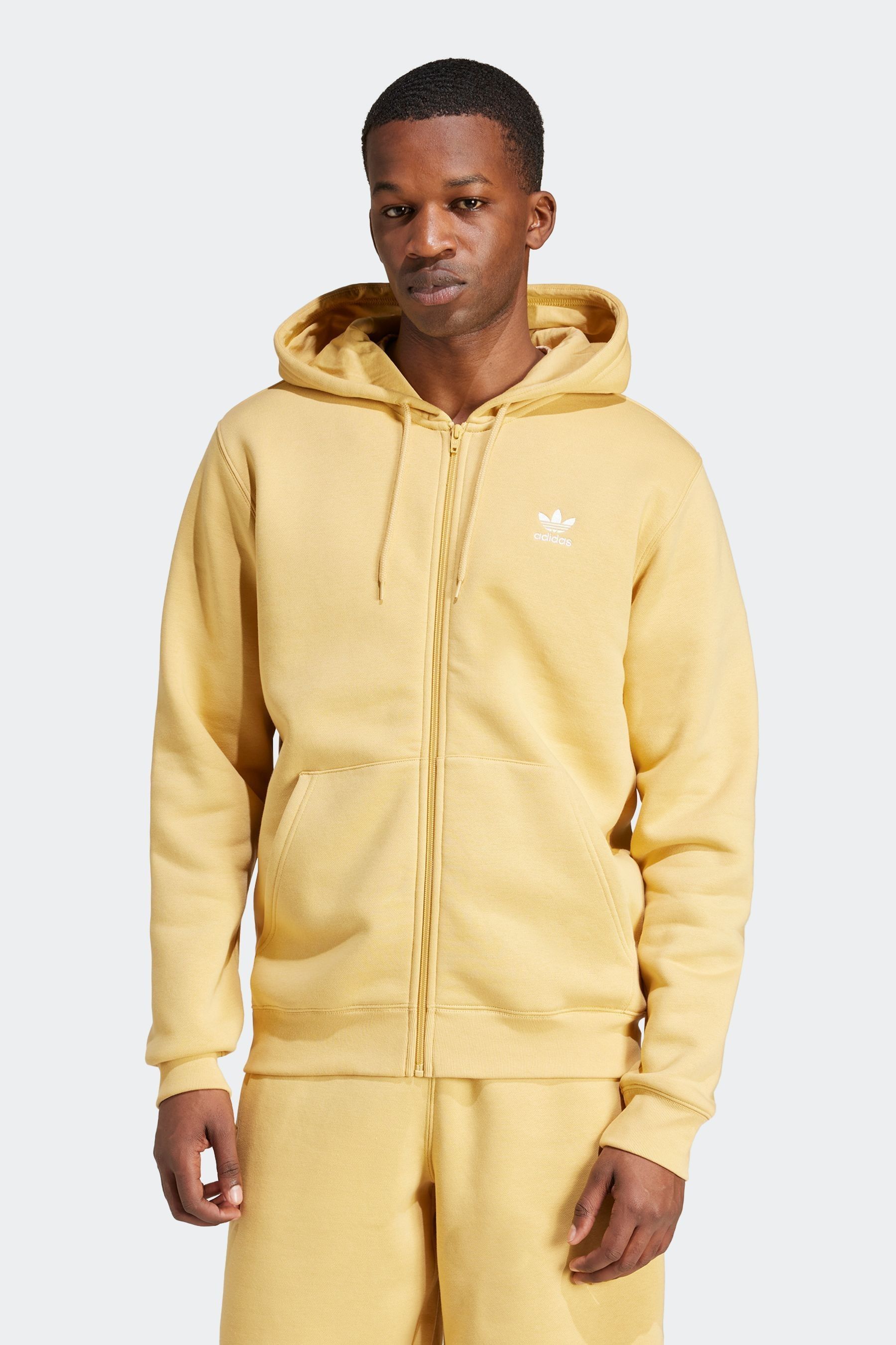 Adidas originals premium trefoil zip hoodie hot sale