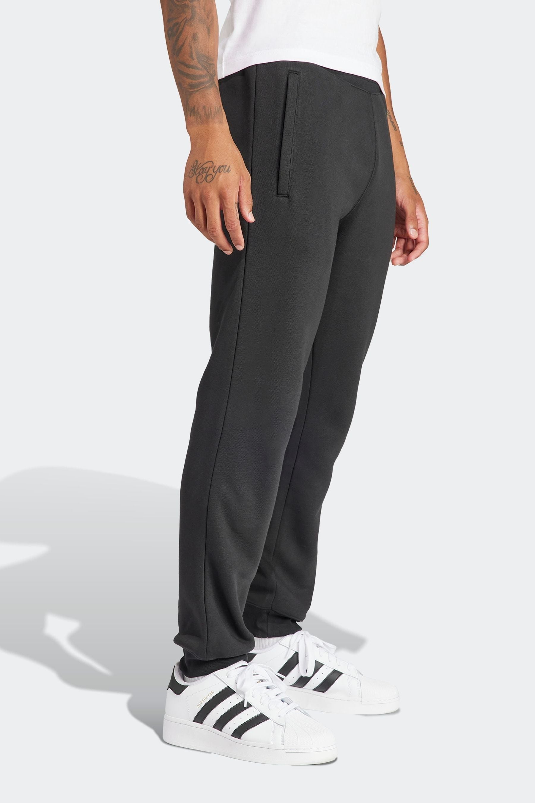 Buy adidas Originals Black Trefoil Essentials Joggers from Next Luxembourg