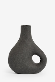 Black Scandi Textured Vase - Image 5 of 5