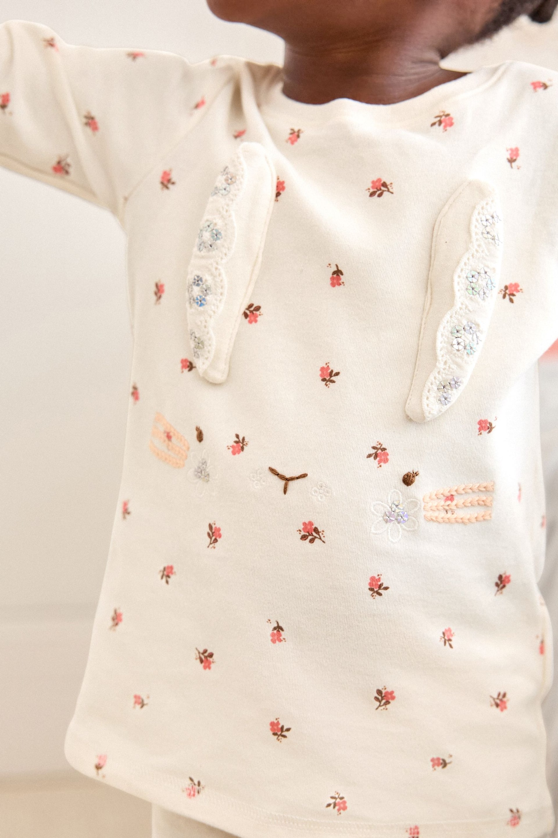 Cream Bunny Pyjamas 1 Pack (9mths-8yrs) - Image 5 of 8