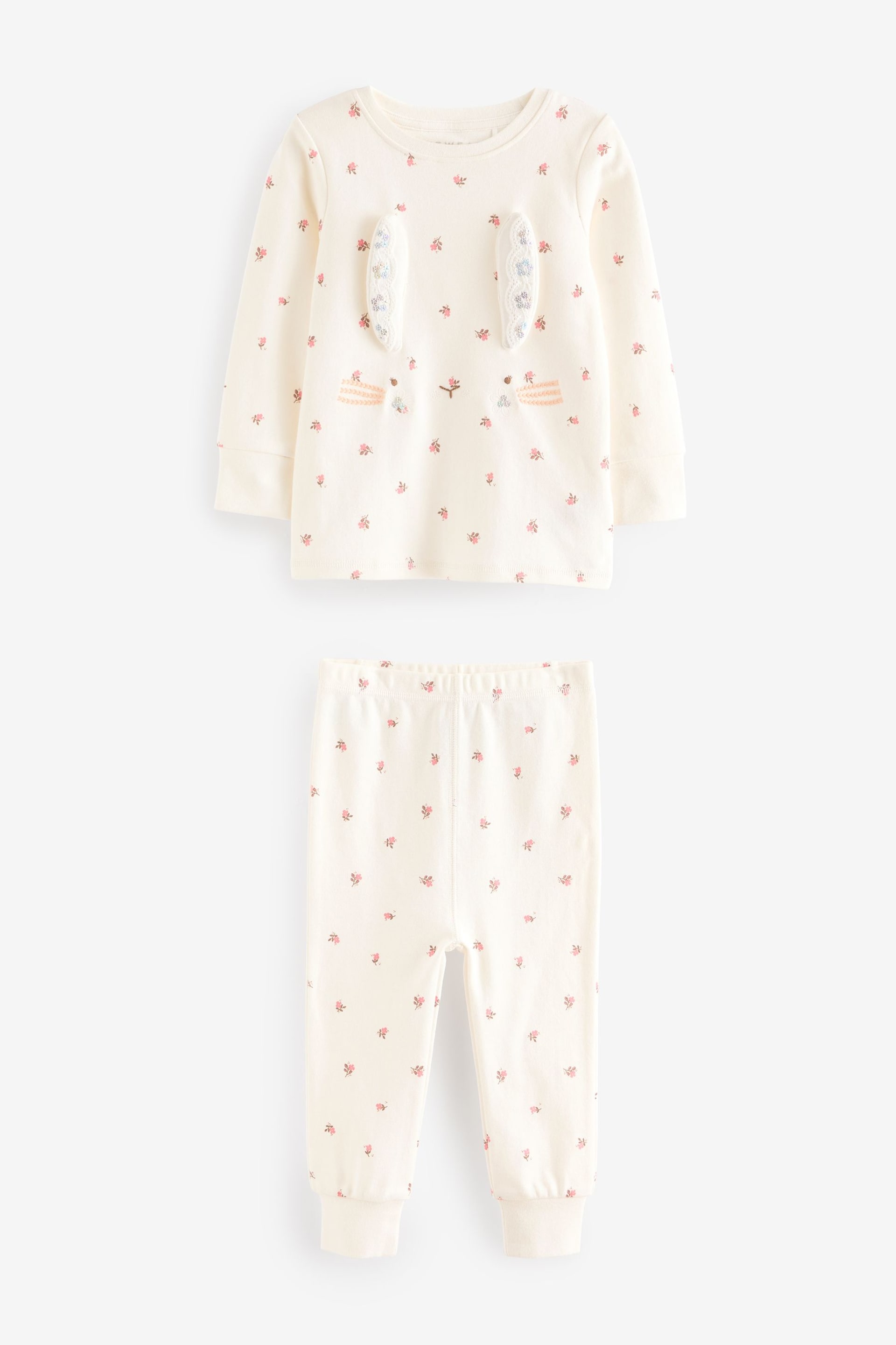 Cream Bunny Pyjamas 1 Pack (9mths-8yrs) - Image 6 of 8