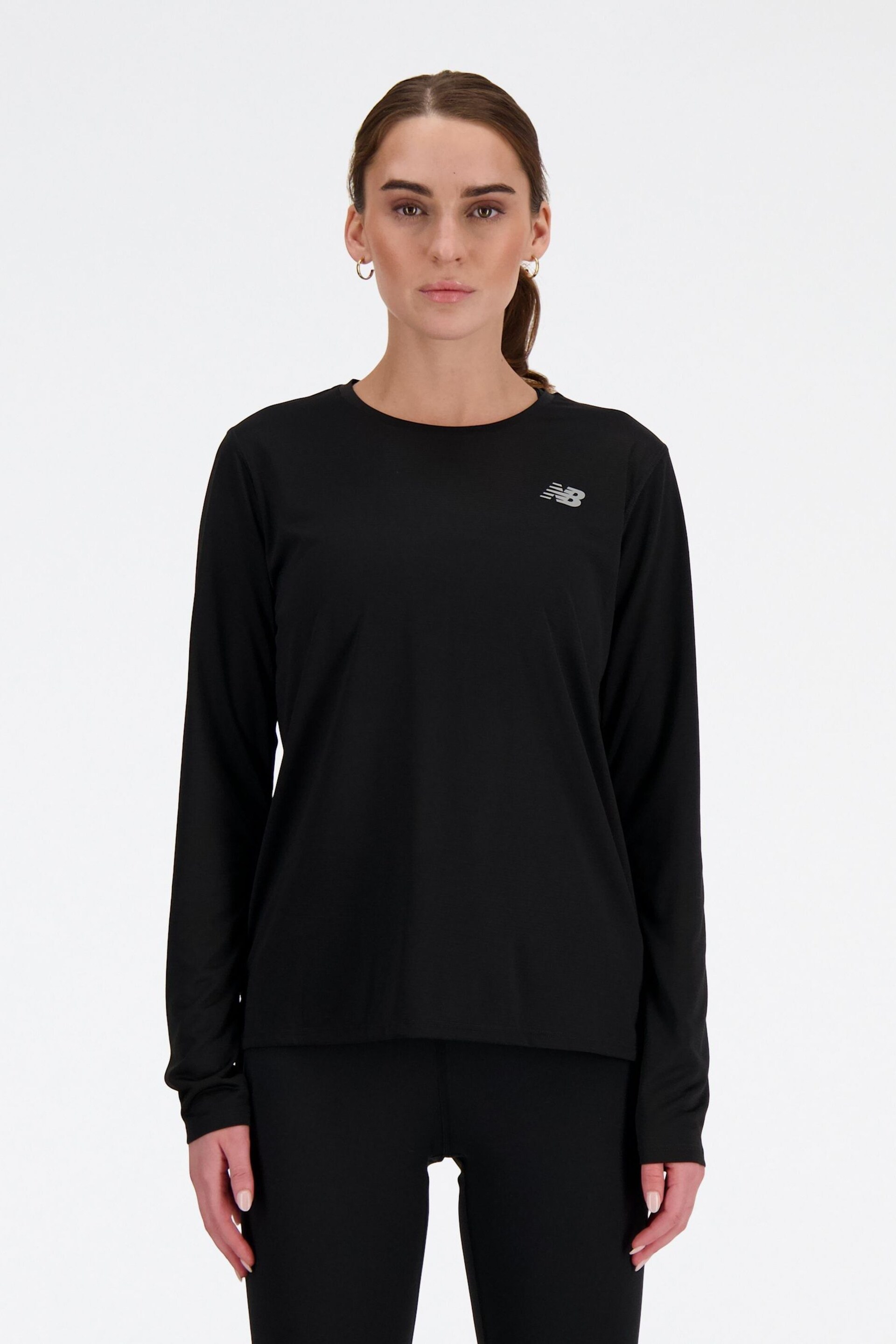 New Balance Black Long Sleeve Sweatshirt - Image 1 of 10